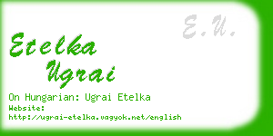 etelka ugrai business card